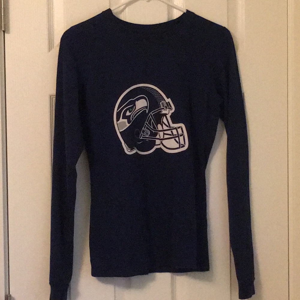 Blue Seahawks long-sleeved shirt